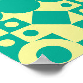 幾何学的デザイン ポスター (角)