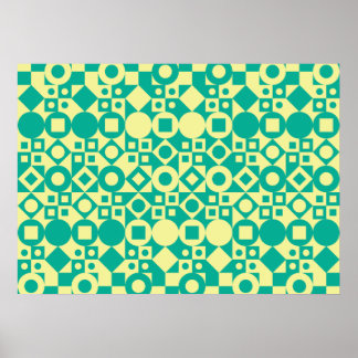 幾何学的デザイン ポスター