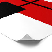 幾何学的デザイン ポスター (角)