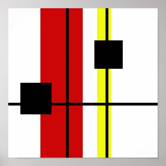 幾何学的デザイン ポスター (正面)