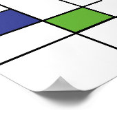 幾何学的デザイン ポスター (角)