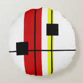 幾何学的デザイン ラウンドクッション (裏面)