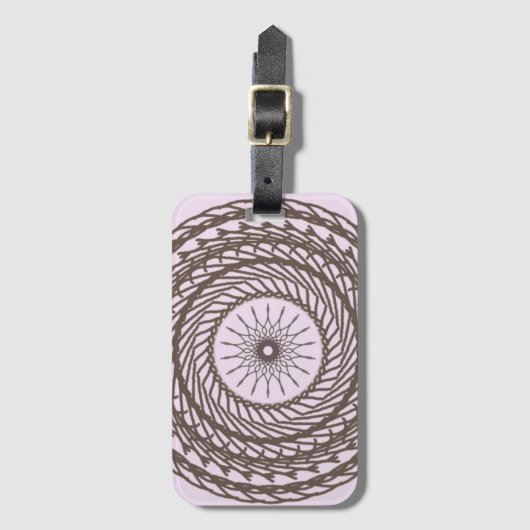 幾何学的デザイン ラゲッジタグ (正面縦)