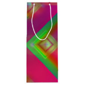 幾何学的デザイン ワインギフトバッグ (裏面)