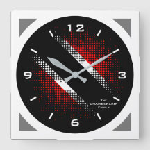 幾何学的トリニダード·トバゴドットパターンフラグ