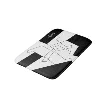 幾何学的トレンディー白黒パーソナライズされた