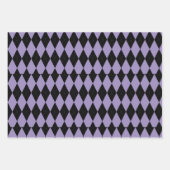 幾何学的ハパターン(の模様が)あるロウィン ラッピングペーパーシート (正面3)