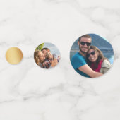 幾何学的ハートバレンタインデーブライダルシャワー コンフェッティ (正面)