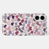 幾何学的ハートパターン Case-Mate iPhoneケース (裏面 (横))