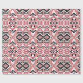 幾何学的ハートビートバレンティンデイラッピング紙 ラッピングペーパー (フラット)