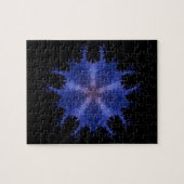 幾何学的バイオレットスタースカイブラックジグソーパズル ジグソーパズル (横)