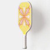 幾何学的バタフライデザインピックボールパドル ピックルボールラケット (左)