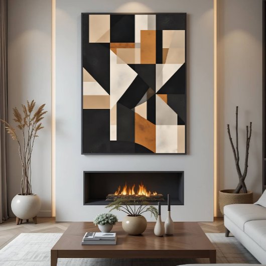 幾何学的バランス ポスター