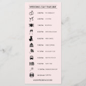 幾何学的バラ結婚金ゴールドのタイムライン |コロカスタムー プログラム (裏面)