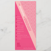 幾何学的バラ赤結婚式 プログラム (正面)