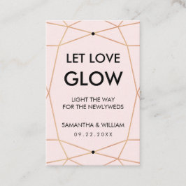 幾何学的バラ金ゴールドグロースティックラベル |色カスタム付 名刺