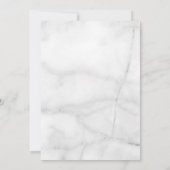 幾何学的バラ金ゴールドフローラ結婚式の招待 招待状 (裏面)