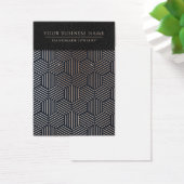 幾何学的バラ金ゴールドブルーイヤリングディスプレイカード (デスク)