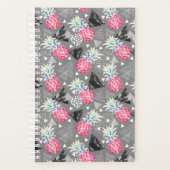 幾何学的パイナップルテクスチャパターン プランナー手帳 (正面)