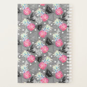 幾何学的パイナップルテクスチャパターン プランナー手帳 (裏面)