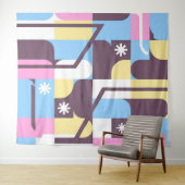 幾何学的パタモダンーペストリー1 タペストリー (インサイチュ(横))