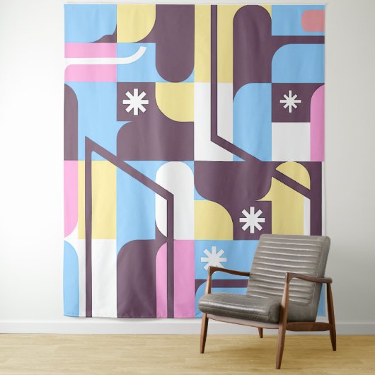 幾何学的パタモダンーペストリー1 タペストリー (インサイチュ)