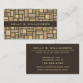 幾何学的パターカスタムンの名刺 名刺 (正面/裏面)