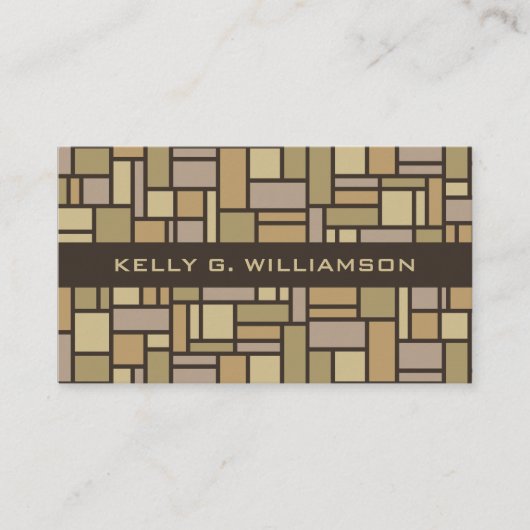 幾何学的パターカスタムンの名刺 名刺 (正面)