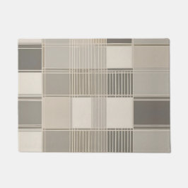 「幾何学的パターンを持つミニマル抽象芸術 ドアマット