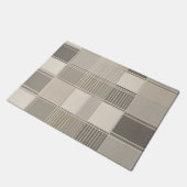 「幾何学的パターンを持つミニマル抽象芸術 ドアマット (アングル)