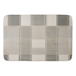 「幾何学的パターンを持つミニマル抽象芸術 バスマット