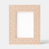 幾何学的パターンアールデコテーマ レーザー彫刻フレーム (正面)