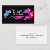 幾何学的パターンカラフル/ 名刺 (正面/裏面)