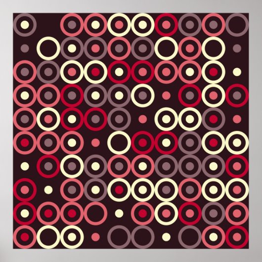 幾何学的パターンデザイン抽象芸術、アート、グラフィックデ ポスター (正面)