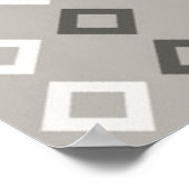 幾何学的パターンデザイン抽象芸術、アート、背景 ポスター (角)