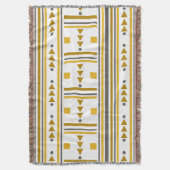 幾何学的パターンブランケット スローブランケット (正面縦)