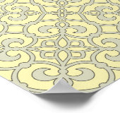 幾何学的パターン格子 ポスター (角)