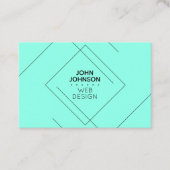 幾何学的パターン線のモダン芸術的スタイル 名刺 (正面)