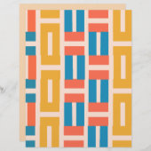 幾何学的パターン (正面/裏面)