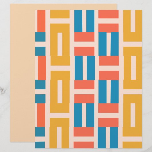 幾何学的パターン (正面/裏面)