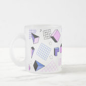 幾何学的パターン13 フロストグラスマグカップ (左)