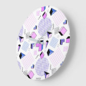 幾何学的パターン13 ラージ壁時計 (傾斜)