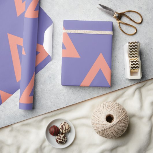 幾何学的パターン16 ラッピングペーパー (クラフト)