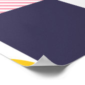 幾何学的パターン26 ポスター (角)