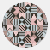 幾何学的パターン29 ラウンドシール (正面)