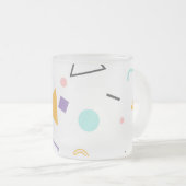 幾何学的パターン31 フロストグラスマグカップ (正面右)