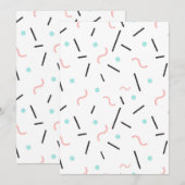 幾何学的パターン32 サンキューカード (正面/裏面)