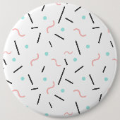 幾何学的パターン32 缶バッジ (正面)