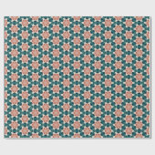 幾何学的パターン（の模様が）あるクリスマススター11 ラッピングペーパー (フラット)