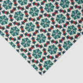 幾何学的パターン（の模様が）あるクリスマススター12 薄葉紙 (詳細)